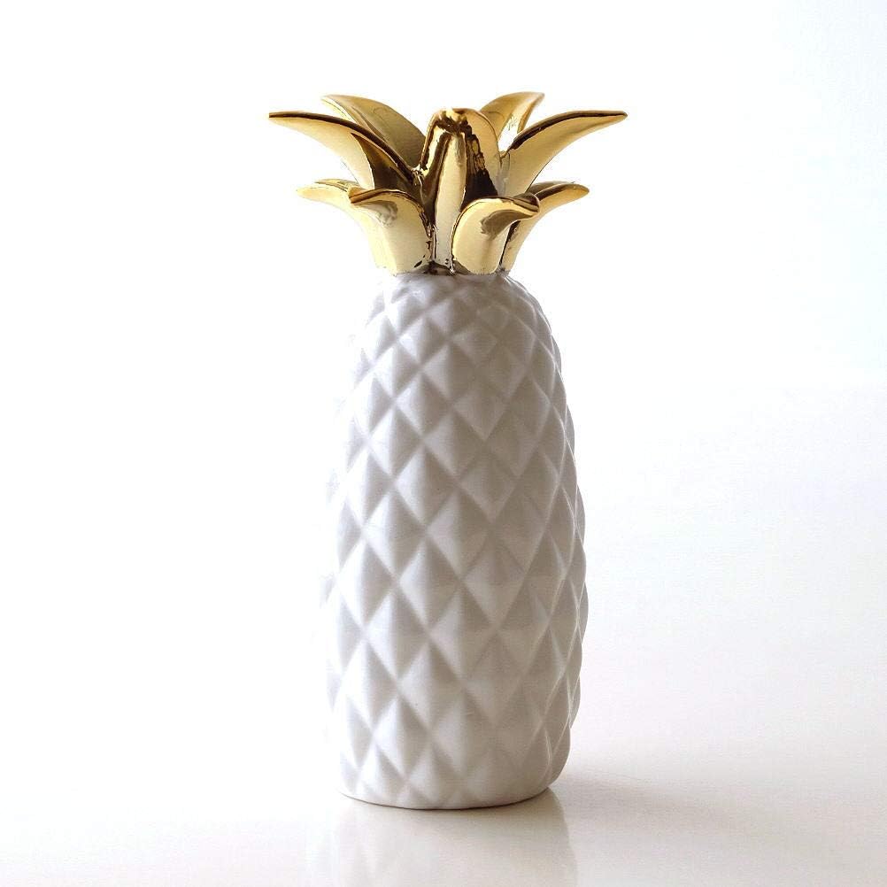 Amazon 花瓶 フラワーベース 白 ホワイト おしゃれ 陶器のパイナップルベース Dcr8068 花器 インテリアボウル オンライン通販