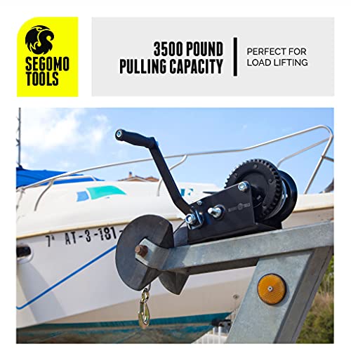 Segomo Tools Heavy Duty 3500 Pound Manual Two Way Ratchet 32.2 Ft Long