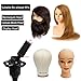 HYOUJIN Wig Head Stand, Metal Wig Stand Tripod Holder for Mannequin Heads, 35.4-52.4 in, Black