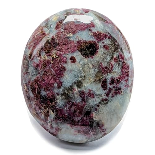Tourmaline Rose Pierre Naturelle, Cristal Thérapeutique de Lithothérapie, 100% Fait-Main dans l'Atelier Familial, Pierre Précieuse de Bien-être, Reiki et Chakra, Galet format Poche [Eusice]