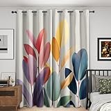 IMPRIMÉ : Avec une technologie d’impression numérique de pointe, ne se décolore pas, Les motifs exquis sont impressionnants. Idéaux comme rideaux de salon moderne, rideaux de chambre à coucher, rideaux de salon élégants, rideaux de fenêtre, etc