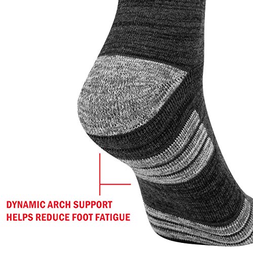 Mens Cotton Athletic Cushioned Crew Socks Moisture Wicking Mens Socks For Men, Breathable Anti-Odor Work Sock, 5 Pairs3