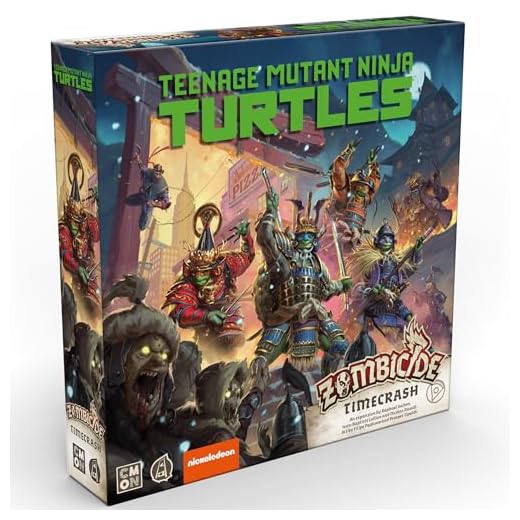 Zombicide White Death: TMNT Time Crash EXPANSION - Turtle Team's Quest attraverso Zombie New York, gioco di strategia cooperativa con miniature da tavolo, età 14+, 1-6 giocatori, 1 ora di gioco,