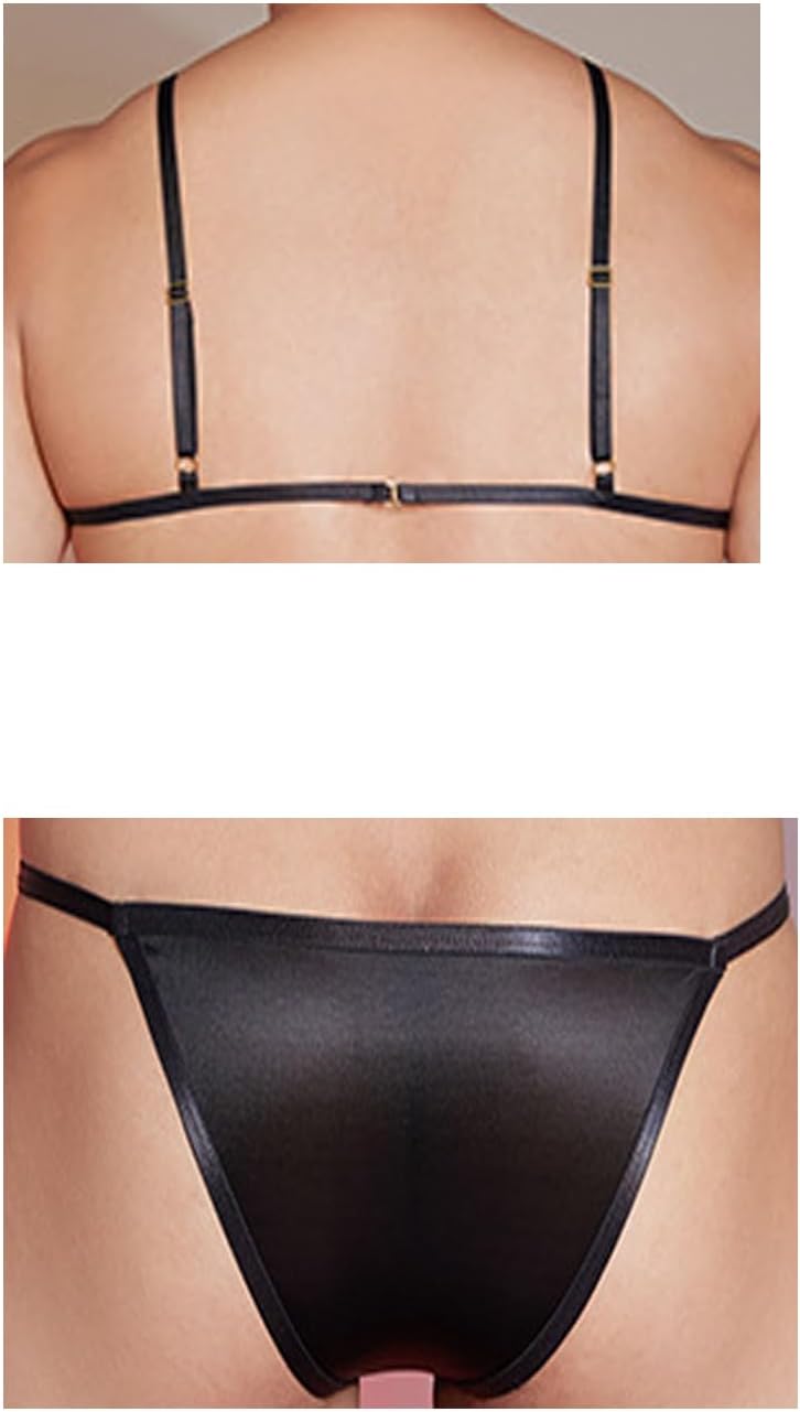 Men Crossdressing Lingerie Clothes, Crossdress Male Apparel Set, Bras Underwear Lace Panties Outfits for Mens Femboy - Image 2