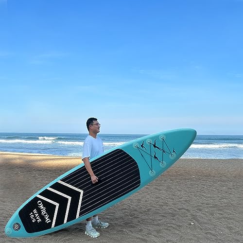 SUP Inflatable Stand Up Paddle Board 10'6" Ultra-Light Thick Paddleboard for All Skill Levels ISUP Paddle Board with Accessories, 10/6 Inflatable Paddle Boards for Adults & Youth