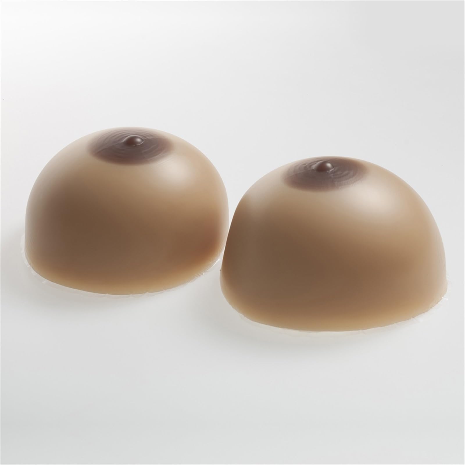 Miękkie silikonowe wkładki do biustonosza Symetryczny wzmacniacz piersi Push up Pads Cleavage Gathering Nadaje się do strojów kąpielowych bikini po mastektomii (Color : Brown, Size : HH)
