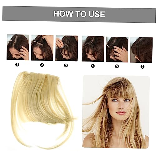 Balacoo Franja Falsa Franja De Cabelo De Ar Franja De Ar Falsa Perucas Femininas Franja Extensões De