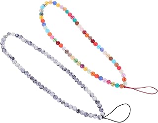 Gatuida 6 Peças De Pulseiras De Contas De Corrente De Telefone Móvel Pulseiras Para Telefone Contas Coloridas Cordão De Contas Pulseiras De Suspensão De Celular Pulseira De Contas