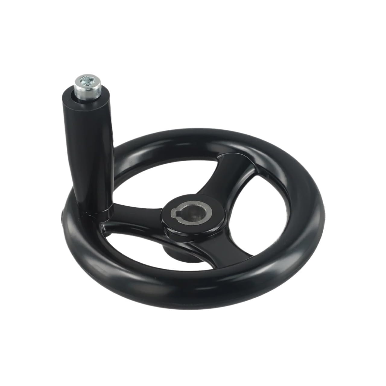 Wudcw 18X200mm 1Pc Lathemillinghandwheeld125/200/100/160Mm 3 Spoke Hand Wheel With Revolving Handle For Milling Machine Lathes Grinders(18X200mm)