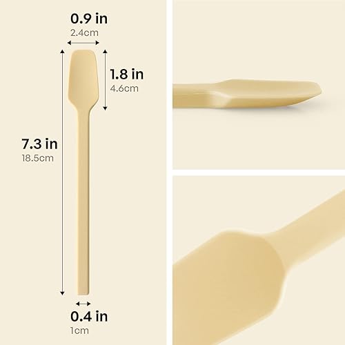 Miniatura 2 de Carrotez Cuchara pequeña de silicona cuchara de postre para yogur cuchara mezcladora cuchara agitadora cuchillo esparcidor de mantequilla mini