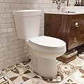 Elongated Toilets for Bathrooms, DeerValley Two-Piece Toilet ADA Height 17.91" DV-2F0078, Toilet Bowl With Soft Close Seat, Dual Flush 1.1/1.6 GPF and MaP 1000g, Comfort Chair Height 12” Rough in