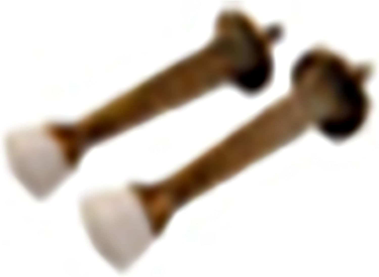Door Stops Collection Spring Door Stop 3-1/4 Inch Antique Brass Finish (2 Pack)