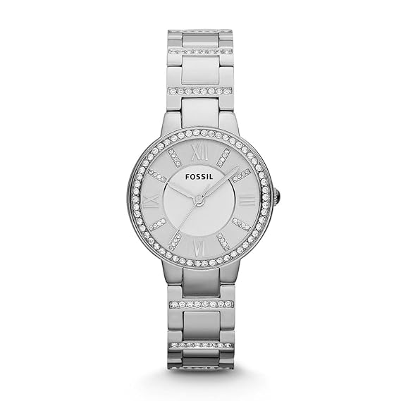 Fossil Womens ES3282 Virginia Analog Quartz Silver Watch