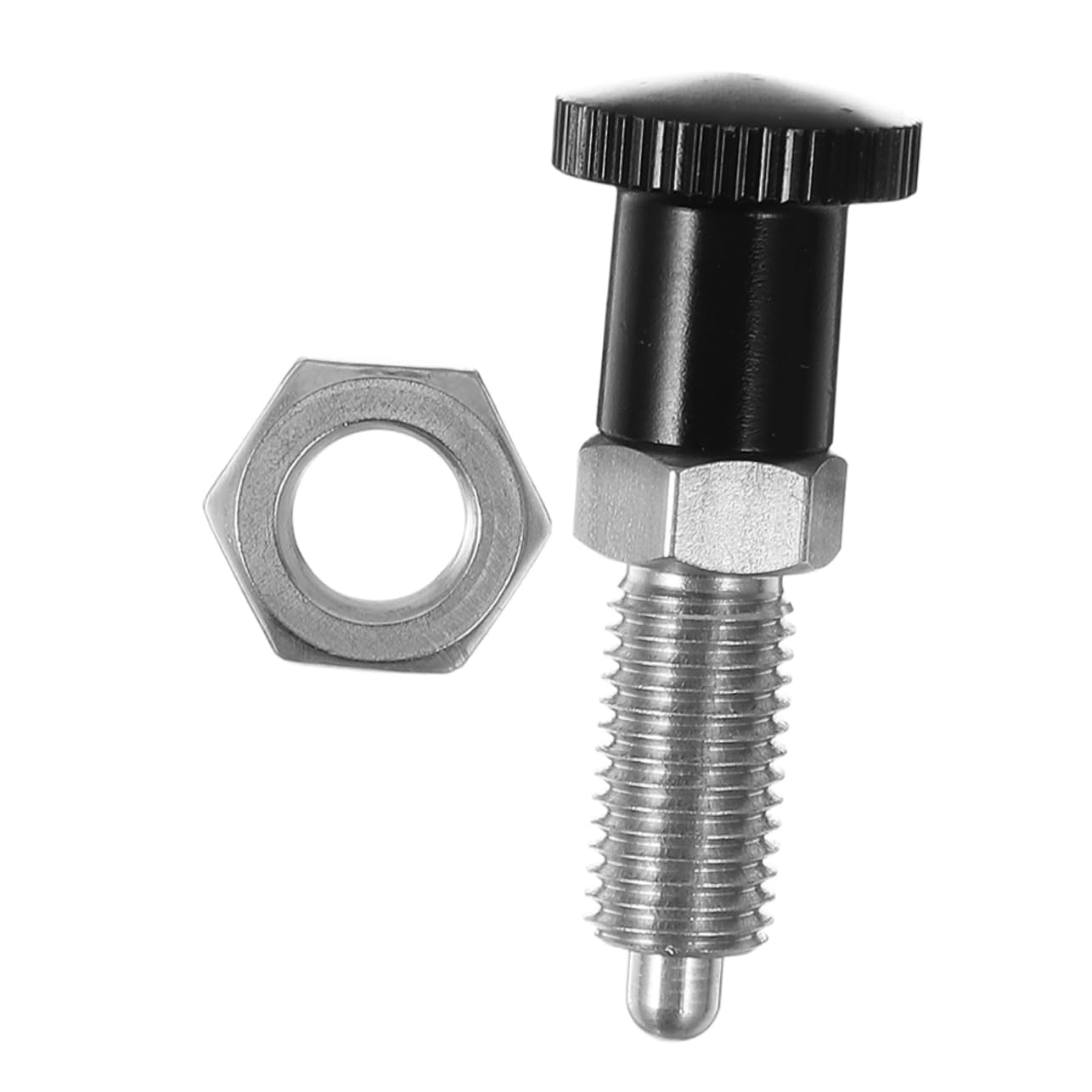 SOLUSTRE Stainless Steel Indexing Plunger M6x1.0 Reset Type - Secure Positioning for Machinery Tools 4mm Pin