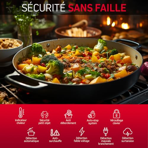 Plaque mixte induction gaz BPI6413BM - vue 7