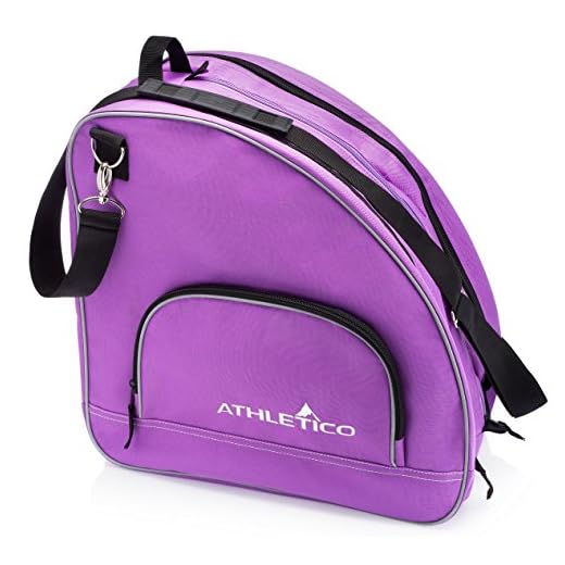 Athletico Ice & Inline Skate Bag - Premium Bag to Carry Ice Skates, Roller Skates, Inline Skates for Both Kids and Adults (Purple)