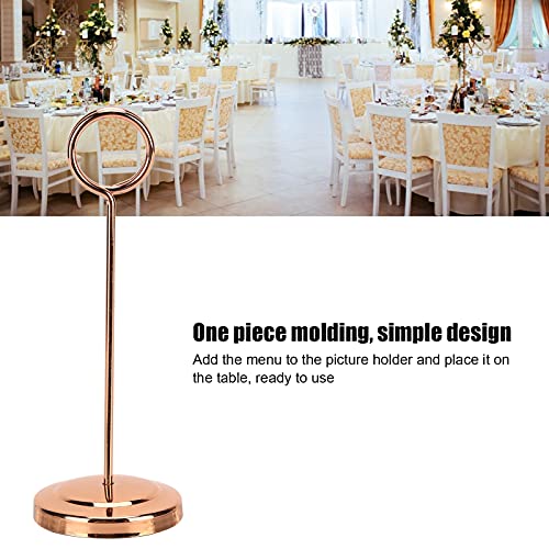 WNSC Clipe de imagem, suporte de número de mesa resistente ao desbotamento de aço inoxidável estável