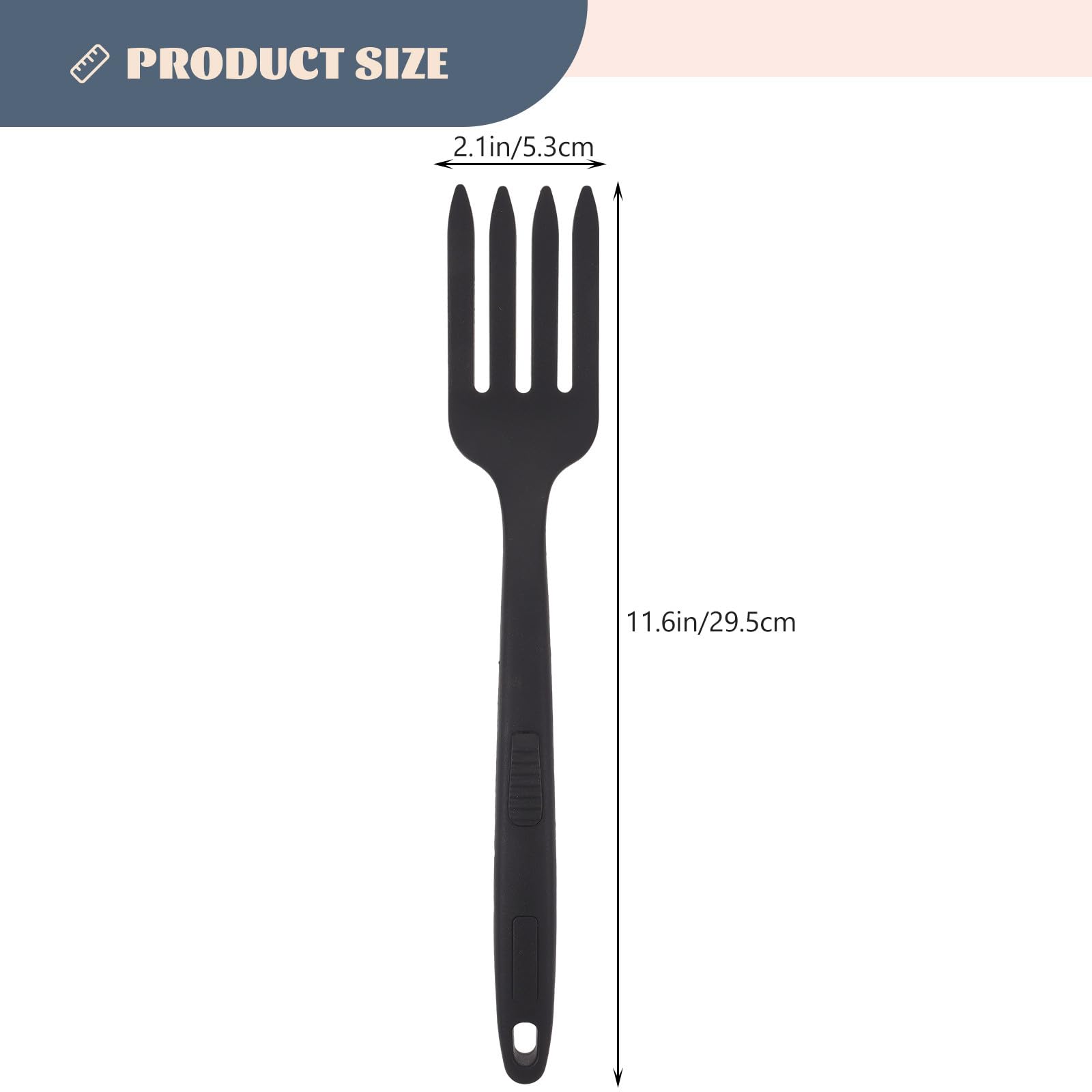 Forchettone per Spaghetti Forchetta da Cucina 2 in Silicone Resistente All'usura Manico Comodo e Facile da Pulire, per Hotel