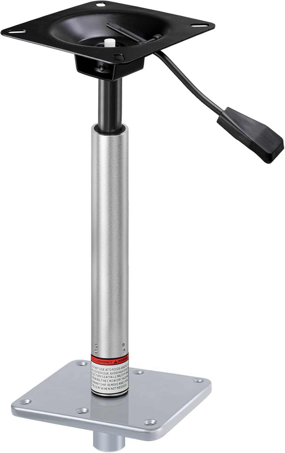 Adjustable Boat Seat Pedestal Base Mount Kit with Lock in 3/4" Boat Seat Pin Post&Marine Power Pedestal Mount Base for Marine Fishing Bass Chair,Post Adjustable Height 24 to 30 Inches