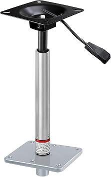 Adjustable Boat Seat Pedestal Kit w/ Lock in 3/4" Pin Post&Power Pedestal