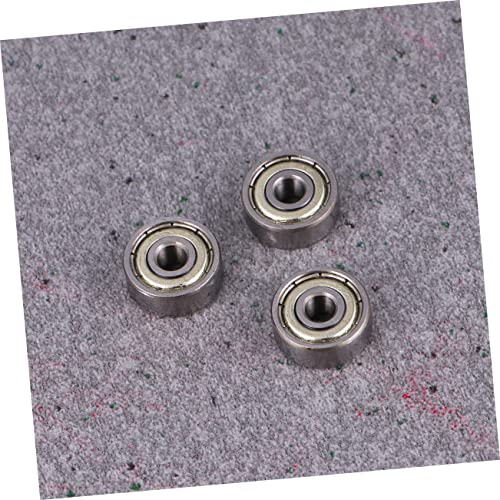 TEHAUX 10 Peças Rolamentos 624Z Rolamentos De Vedação De Metal Duplo Rolamentos Do Motor Prata
