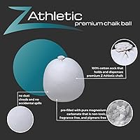 Vista 4 de Z Athletic Gym Chalk Ball for Rock Climbing, Gymnastics, and Weightlifting