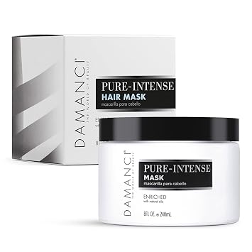 DAMANCI Pure Intense Hair Mask for Damaged Hair - Keratin Hair Mask for Dry Damaged Hair and Growth - Deep Conditioning Keratin Hair Treatment Mask - Mascarilla para el Cabello 8 oz