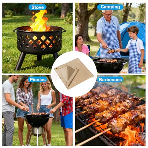 Fire Pit Grill Mat – Heat Resistant BBQ Mat for Deck & Patio Protection, Fireproof Outdoor Ground Protector for Gas Grills, Smokers & Fire Pits – Waterproof, Reusable & Portable - Image 5