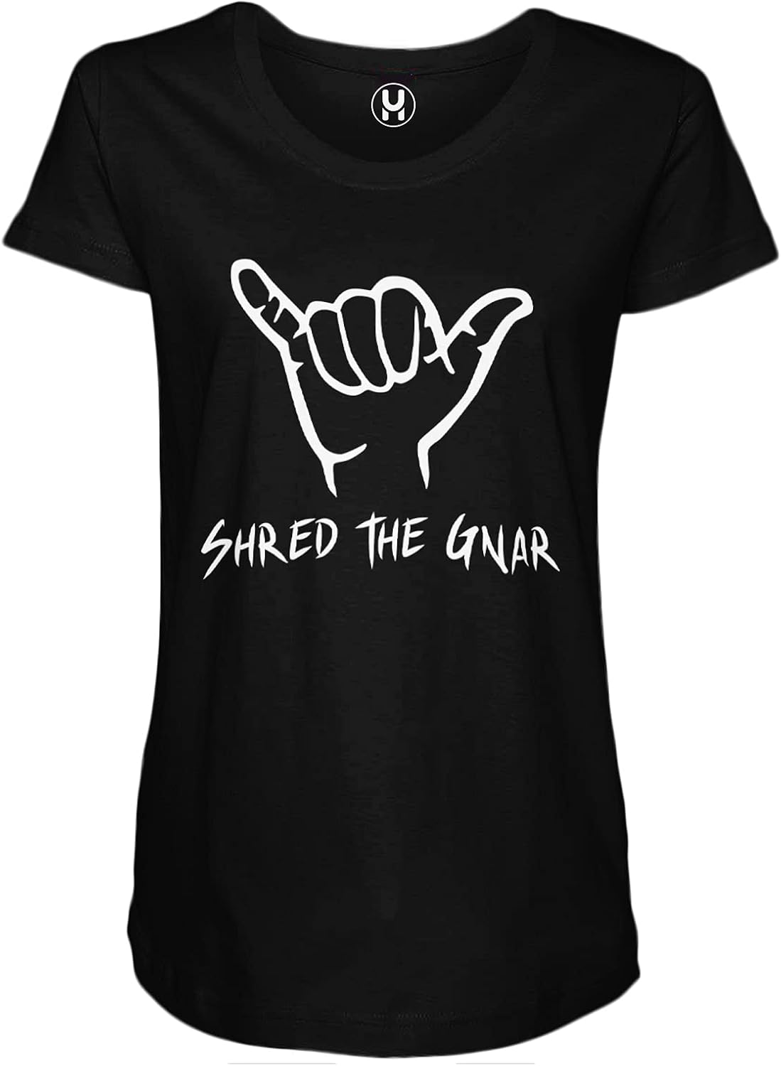 Shred The Gnar - Skater Slang Shaka Side Ruched Maternity T-Shirt