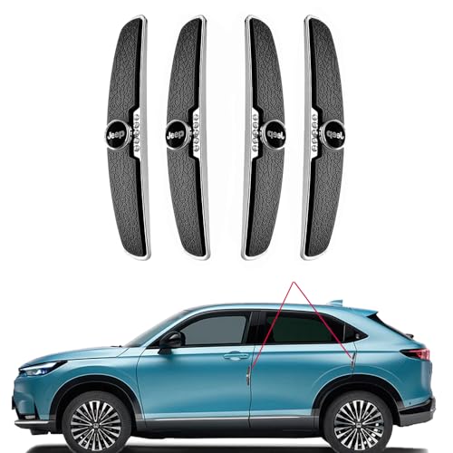 Image of BRAINLE Car Door Accessories All Rubber Corner Edge Guards and Handle Protector Scratch Protection Car Exterior for Compass, Wrangler, Meridian, Cherokee, Renegade