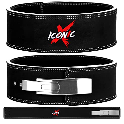 Iconicx Gewichthebergürtel für Herren und Damen- Professioneller Lever Belt für Powerlifting Deadlift Krafttraining- Gym Lifting Belt für Gewichtheben, Kreuzheben, Kniebeuge Cover
