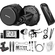 Bafang - BBS01B E-Bike Conversion Kit 500W 36V Mid Drive Engine G340 C961 Display 36V 17.5Ah Battery and Charger