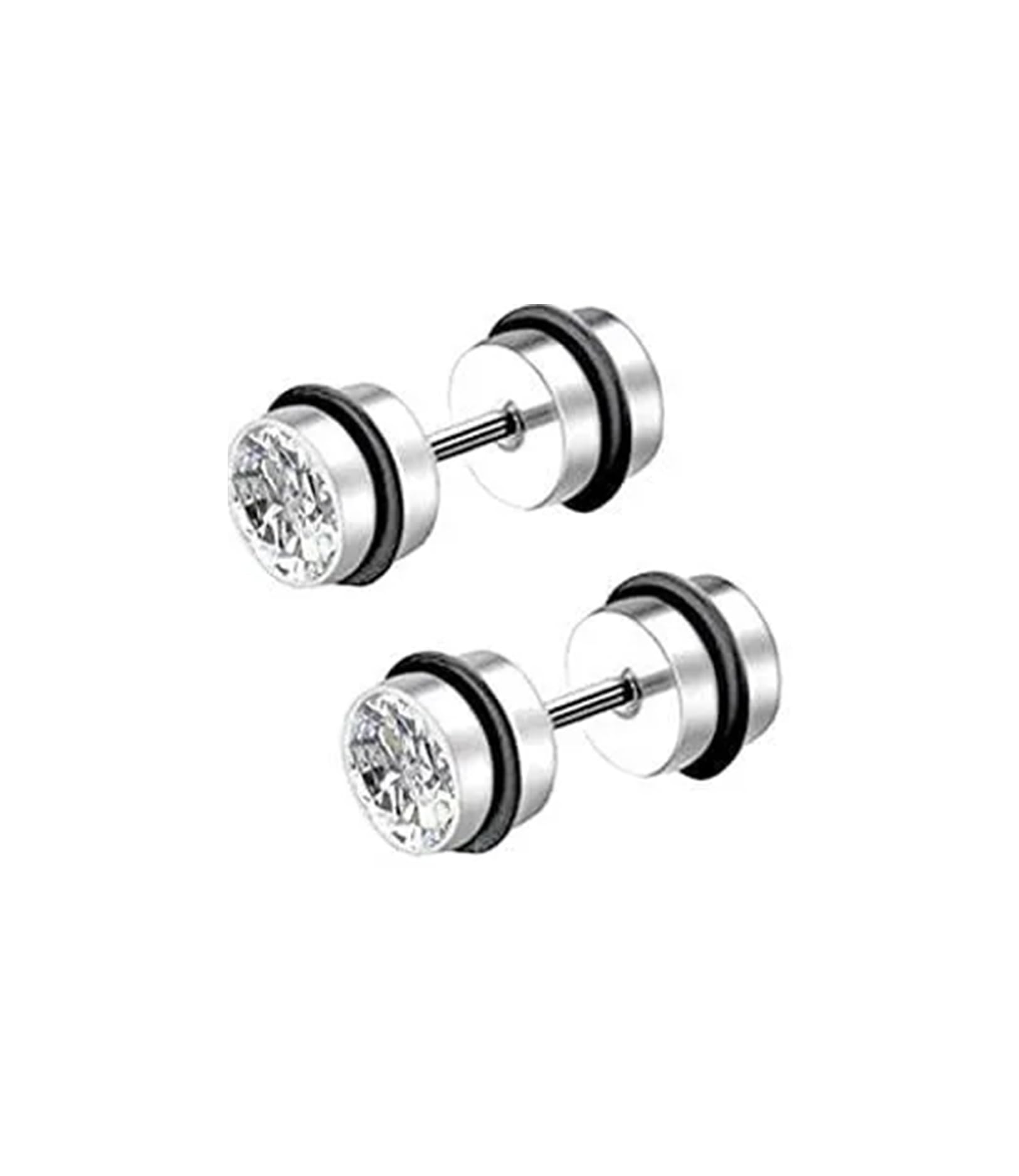 Ervio Crystal Stone Stud Stainless Steel Doumble Earrings for Boys and Mens (B0CSDPXB81) Amazon Price History, Amazon Price Tracker