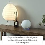 Echo com Alexa (Geração mais recente): Com som premium e hub Zigbee de casa inteligente - Cor Azul glide