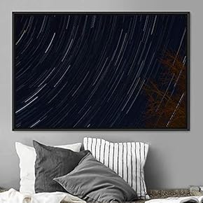 signwin Framed Canvas Wall Art Starry Sky Aerial...