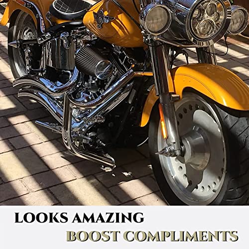 1.5 Inch Big Buddy Chrome Highway Bars For Harley Davidson 2018-2023 M8 Softail Engine Guard Installing, Such As Harley Fatboy Engine Guard, Harley Breakout Crash Bars,Survives From A Drop-Chrome #TOP2