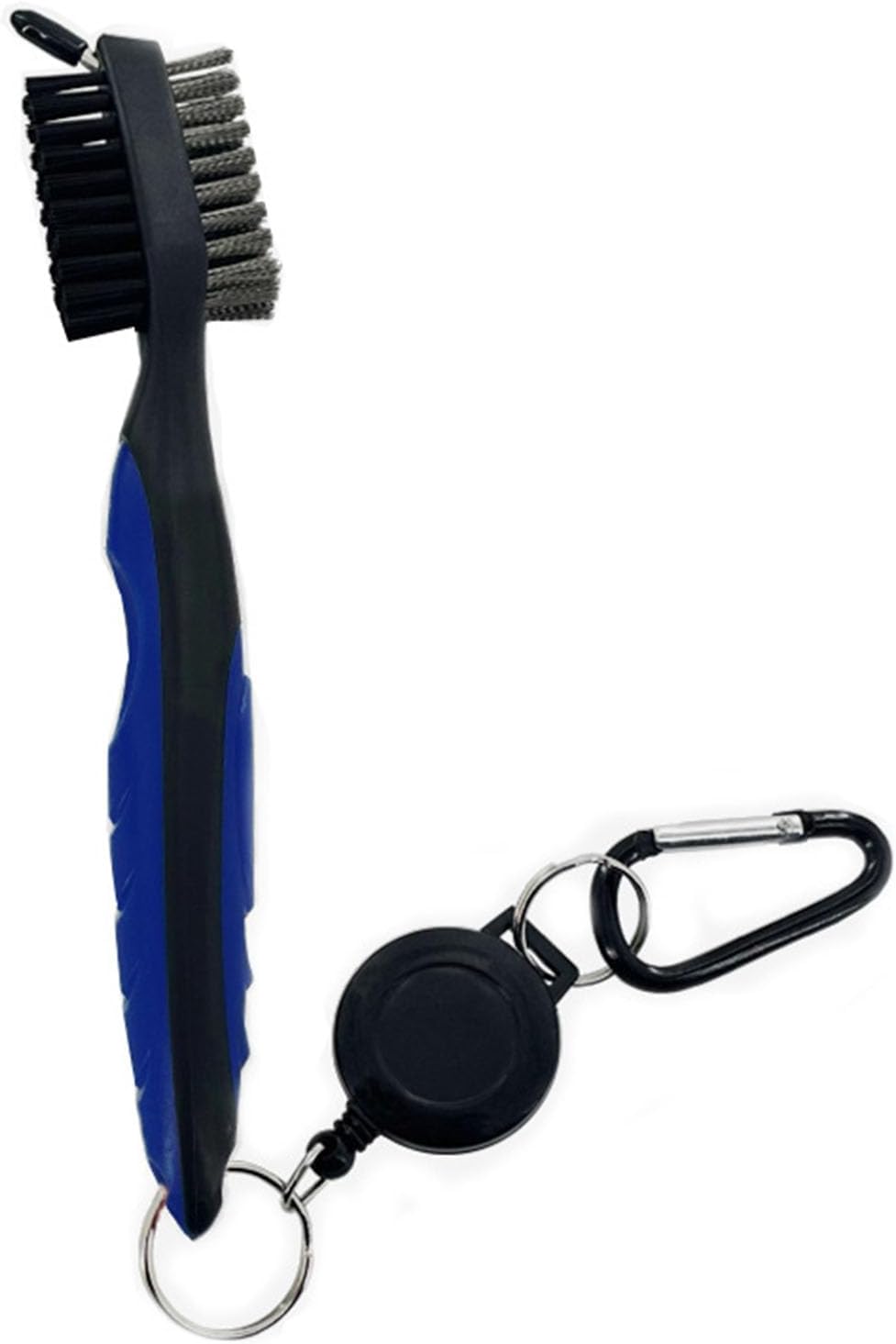 Golf Club Cleaning Brush Double Sided Golf Groove Cleaning Brush Golf Putter Easy to Use Carabiner and Cleaner