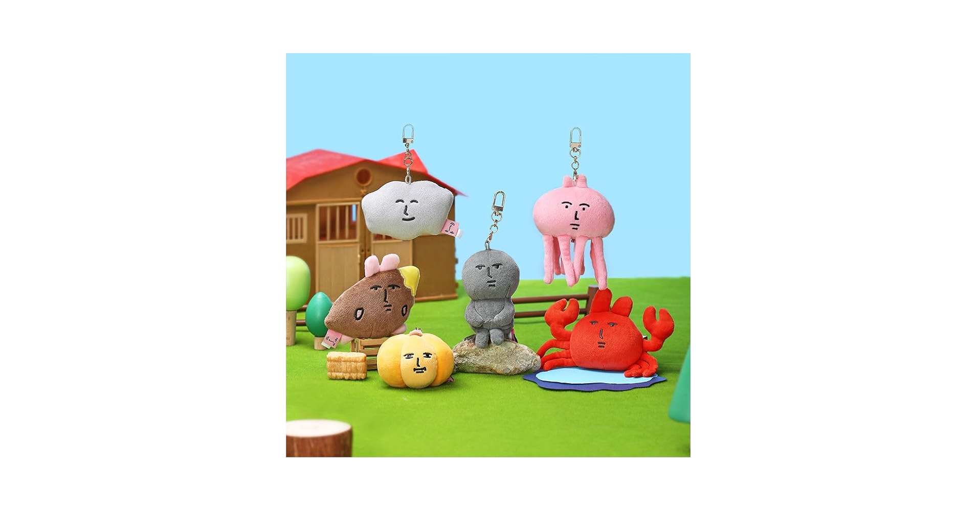 Amazon.co.jp: 優しいうさぎさん ぬいぐるみマスコット セット