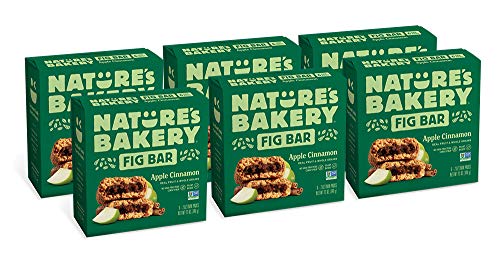 Nature’s Bakery Whole Wheat Fig Bars, Apple Cinnamon, Real Fruit, Vegan, Non-Gmo, Snack Bar, 6 Boxes With 6 Twin Packs (36 Twin Packs) #TOP21