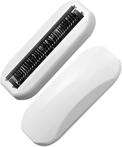 Vista 26 de Paquete de 2 barredoras de migas de mano, cepillo ergonómico para limpieza de mesa, sofá, suelo y cama, material ABS multifuncional, 7.87 x 3.26 x