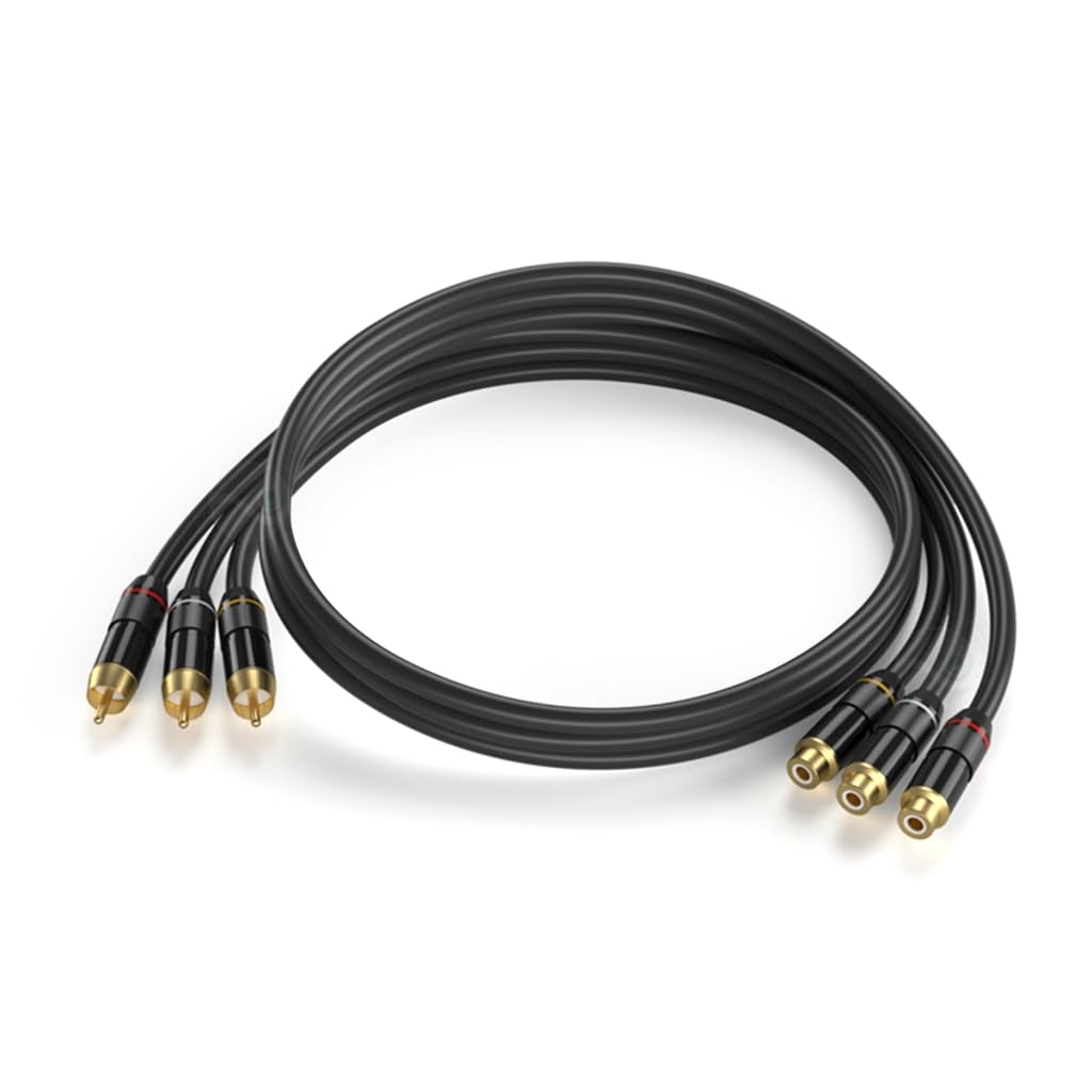 Cable de vídeo macho hembra de calidad para sistemas de sonido de TV, resistente a roturas