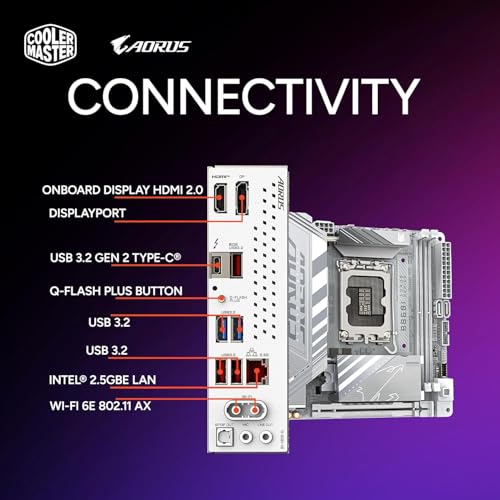 Image of Cooler Master NR2 Pro Mini ITX - Intel Ultra 7 265F 2.4GHz (5.3 GHz Turbo) | Gigabyte RTX 5070 16GB & B860I AORUS PRO ICE| 32GB DDR5 6000MHz | 2TB Gen4 M.2 | WiFi | Windows 11 | 280mm AIO Gaming PC