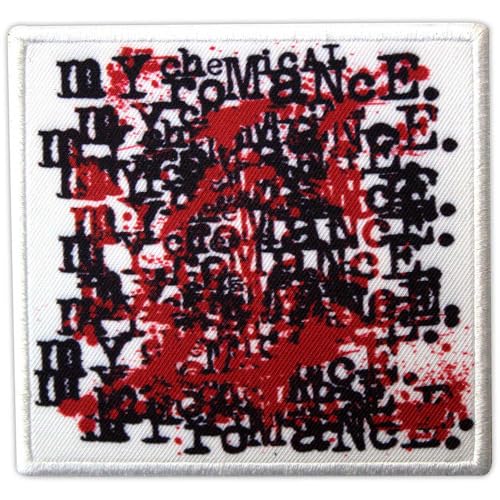 My Chemical Romance Sweet Revenge Logo Repeat Standard Printed Patch Size One Size