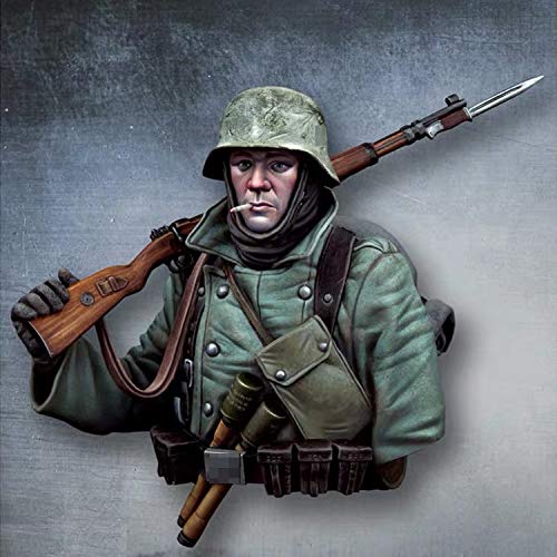 Kit Modello Busto in Resina 1/10 Modello Militare Non assemblato Non Verniciato Nuovo