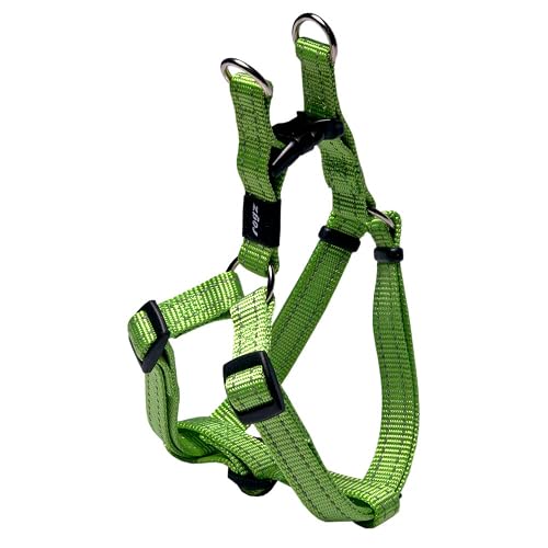 Rogz - Arnés Reflectante utilitario fácil de Poner de tamaño Medio, de 12,7 a 20,3 cm, Ajustable