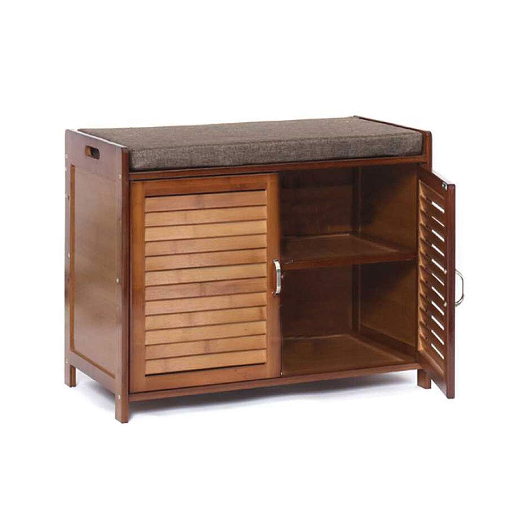 clevermoebel Schuhschrank massiv Kiefernholz gelaugt/geölt mit 3