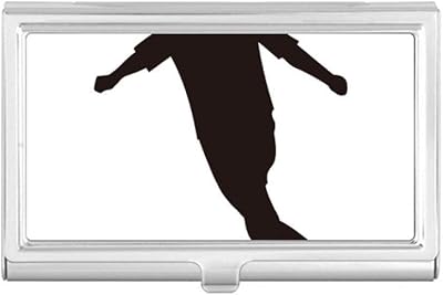 Sports Outline Football Soccer Business Card Holder Case Pocket Box Wallet