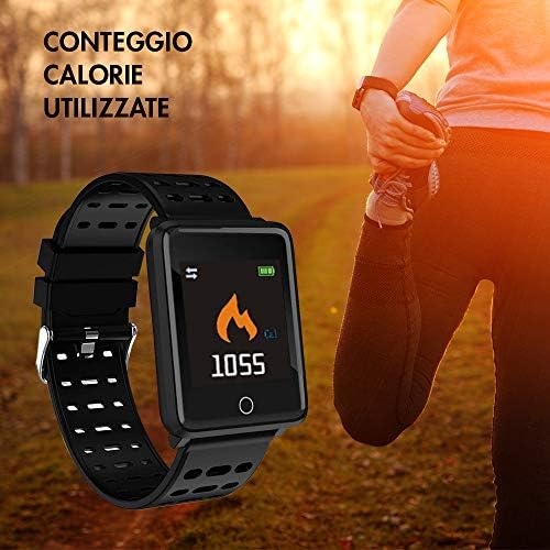 Smartwatch Easy Orologio multifunzione bluetooth con sensore battito  cardiaco, misurazione pressione e ossigeno sangue, notifiche, contapassi  per Android e iOS : Amazon.it: Elettronica