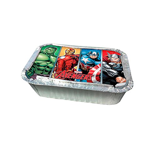 Regina Kit Marmitinha Com Tampa R 70 Avengers Animated Pacote De 8 unidades