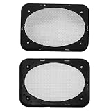 Compatibilité étendue : la conception universelle de cette grille de haut-parleur s’adapte à de multiples usages, servant de grille de remplacement pour les caissons de basses, les woofers et les haut-parleurs domestiques, ainsi que de protection pour les haut-parleurs de voiture et les caissons de basses